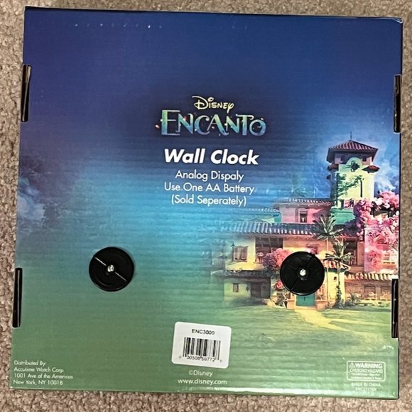NWT/NIB Disney Encanto round wall clock - Picture 2 of 4